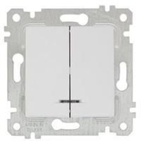 RİTA MEK TUŞ IŞIKLI KOMÜTATÖR(KLİPSLİ) BEYAZ 1